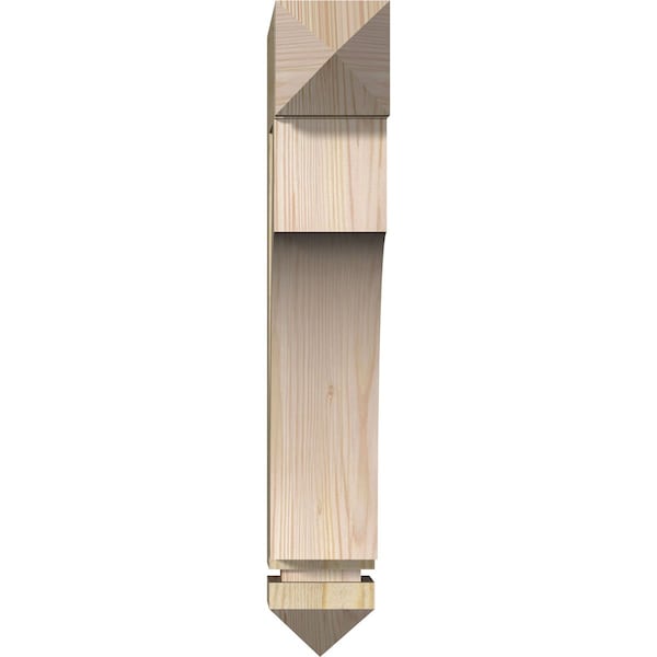 Westlake Arts & Crafts Rough Sawn Bracket, Douglas Fir, 4W X 16D X 24H